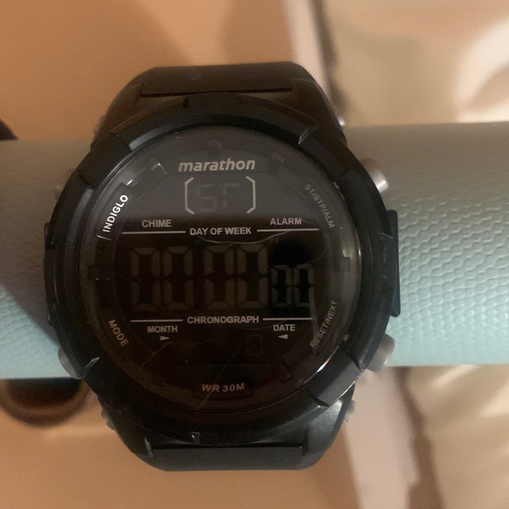 Timex Men's Marathon Digital Black Resin Strap Wrist Watch​